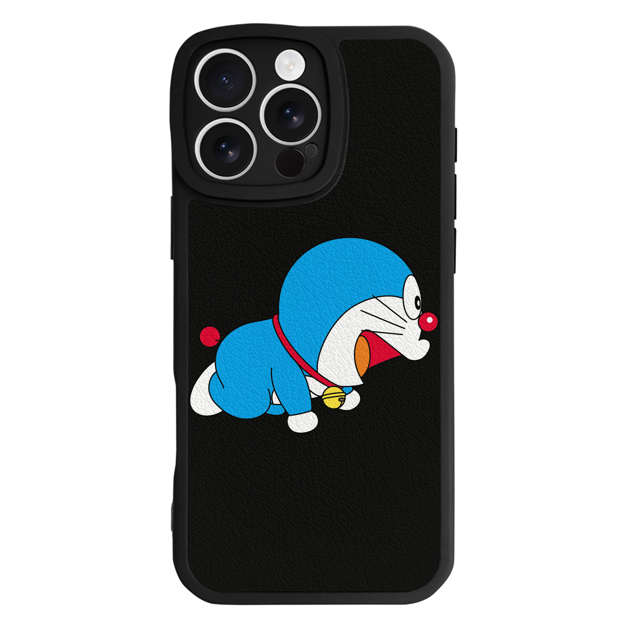 （画像用） ドラえもん Doraemon 【iPhone 16シリーズ対応】シリコンスマホケース（レザー調） 材質：シリコン